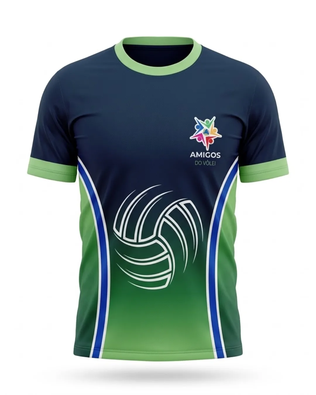 Camisa Esportiva Vôlei Verde Amigos